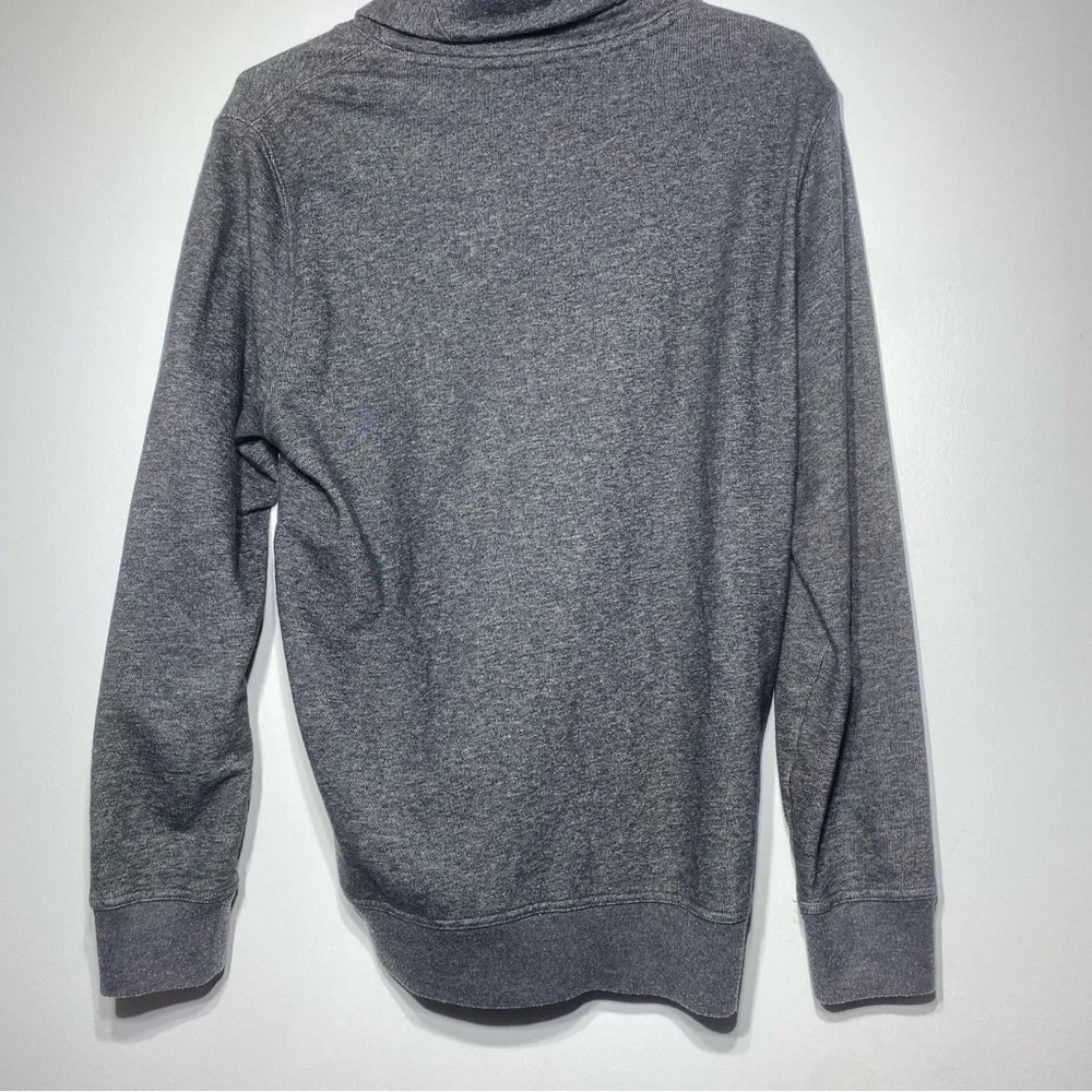 Banana Republic Shawl Collar Sweater Men's S Gray Warm Cotton Casual Pullover